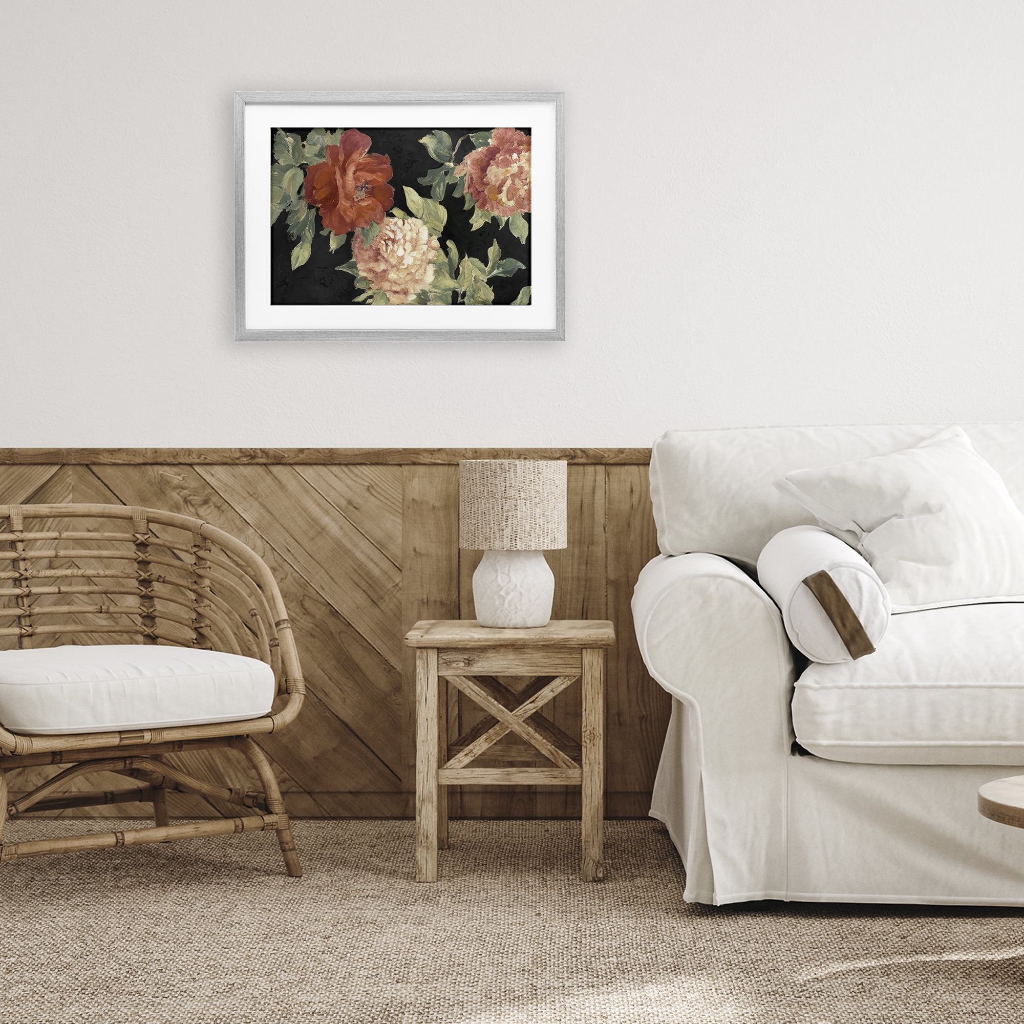 Stupell Industries Beauty of the Red Blossom Gray Framed Print Under Glass, design by Lanie Loreth