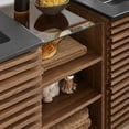 thumbnail image 2 of Modway Render 62" Wall-Mount Double Sink Bathroom Vanity in Walnut Black, 2 of 10