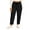 Black, variant on Maean Womens Plus Size Pant Cordury Straight Leg Loose Trousers Elastic Waist Casual Dressy Pants with Pockets
