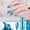 Z-Blue, variant on Beauos Nail Polish, Nail Supplies, Metallic Nail Polish Magic Mirror Effect Chrome Nail Art Polish Varnish18ml