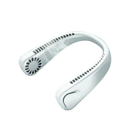 

EDFRWWS Bladeless Mini Sports Fan Low-noise Neck Fans Outdoor Accessories (White)