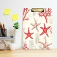 thumbnail image 2 of FORMRS Acrylic Clipboard with Low Profile Clip Standard A4 Letter Size, 12.5" x 9", Brown Starfish, 2 of 8