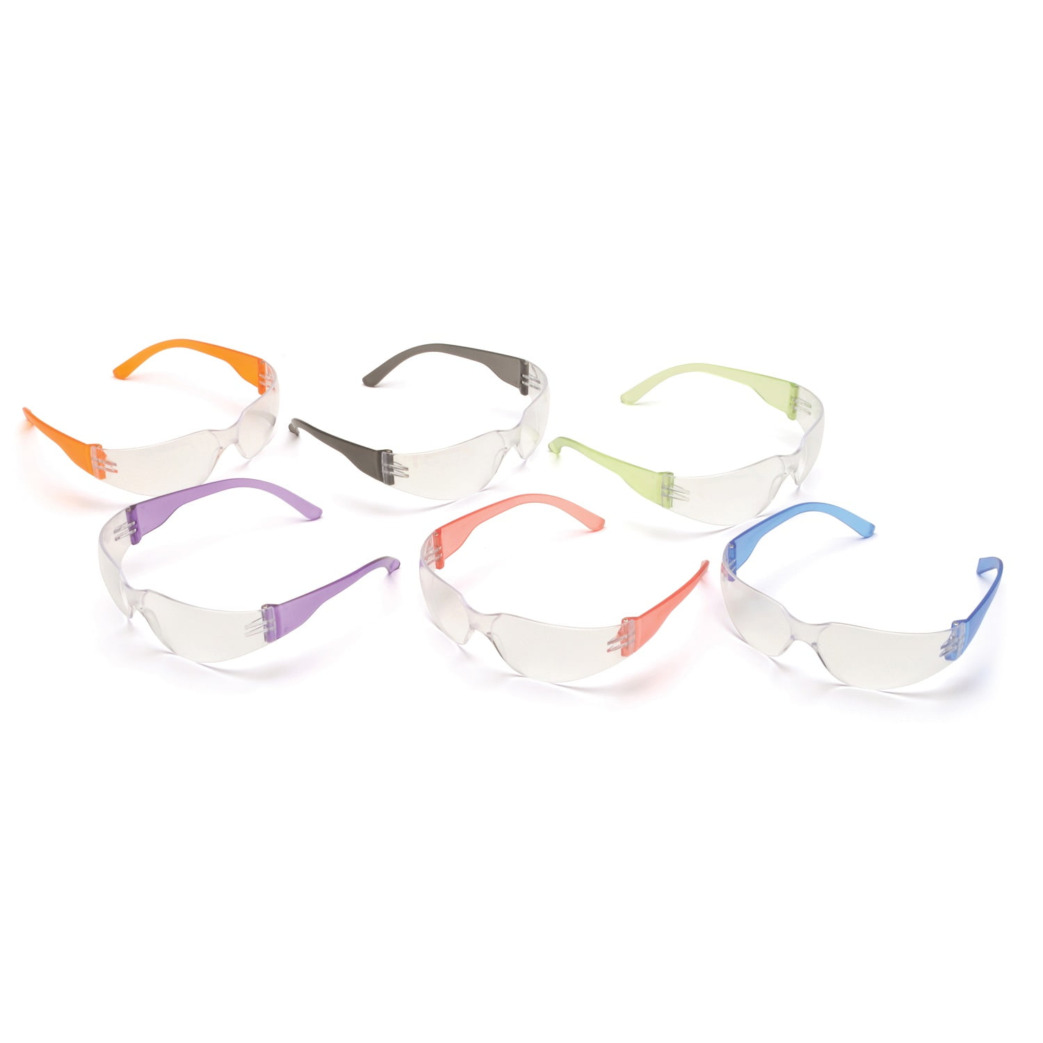 Pyramex Mini Intruder Multi-Color Safety Glasses, 12 Pack by Pyramex