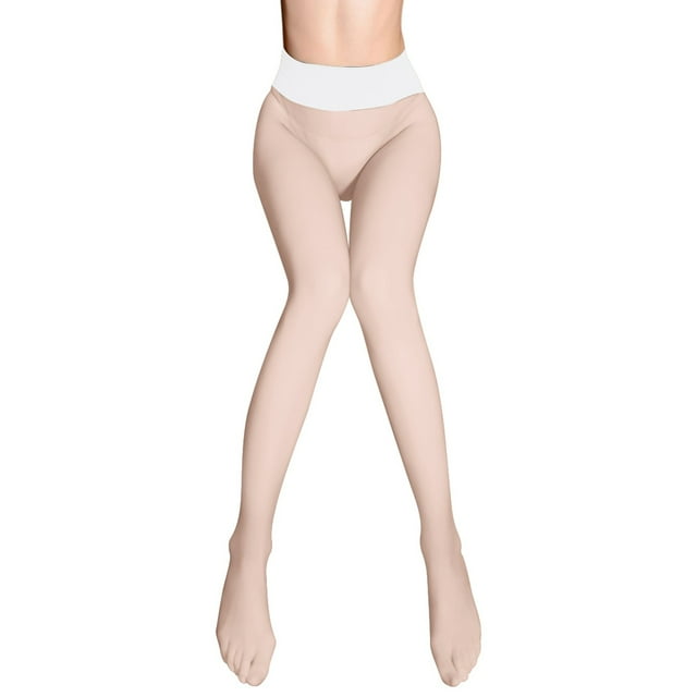 Fgnfyis Collants pour Femmes à Entrejambe Profond Sans Coutures d'Été Transparents Fins Bas Collants pour Femmes Blanc