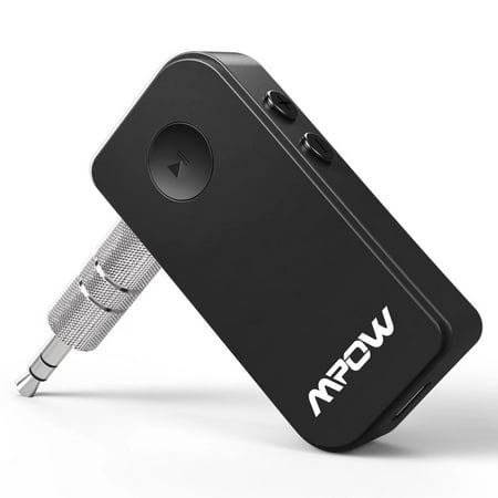 Mpow Bluetooth Receiver [upgrade version], A2DP Streambot Hands-free &Wireless car kits for Home/Car Audio System with 3.5 mm Stereo Output (Best Bluetooth Adapter For Stereo)