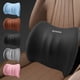 thumbnail image 1 of Cojín lumbar para coche Almohada de soporte de espuma viscoelástica | Respaldo ergonómico para coche, oficina y hogar | Alivia la fatiga al volante, corrige la postura | Funda extraíble transpirable, 1 of 9