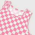 thumbnail image 5 of ZACPNCV Girls Gingham Tank Tops Spring Summer Casual Crop Cotton Sleeveless Shirts Blouses Pink 8-9 Years, 5 of 6