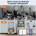thumbnail image 6 of 3D Printer Rack Filaments Storage - Rolling 3d Printing Stand Filament Organizer, Spools Holder Racks Cart with Wheels, Heavy Duty Shelf Hold Spool PLA, ABS, PETG for Garage Office Workshop, 6 of 9