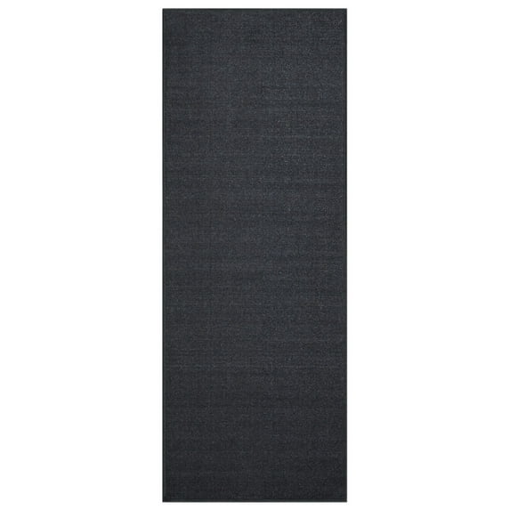 Custom Size Runner Black Solid Single Color Plain Non-Slip (Non-Skid) Rubber Back Stair Hallway Rug by Feet 31 Inch Wide Select Your Length