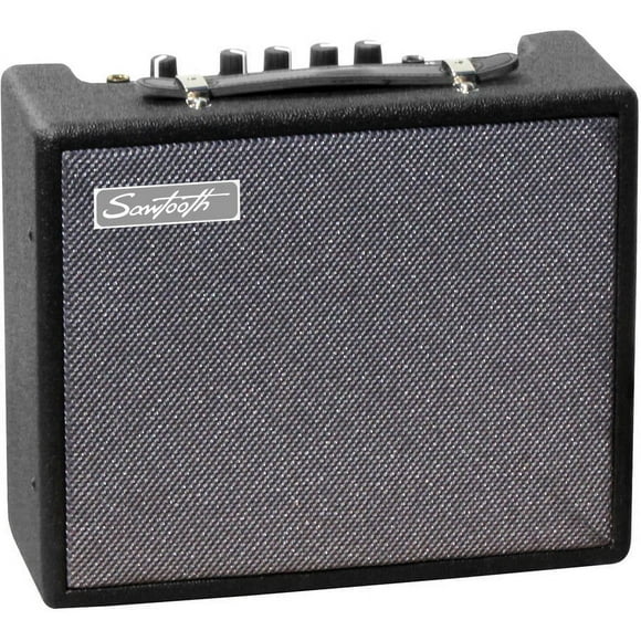 Sawtooth 10-Watt Electric Guitar Amplifier with Treble, Mid, Bass & Overdrive