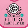 thumbnail image 4 of Inktastic Future Dart Player Dart Board Boys or Girls Baby Bib, 4 of 4