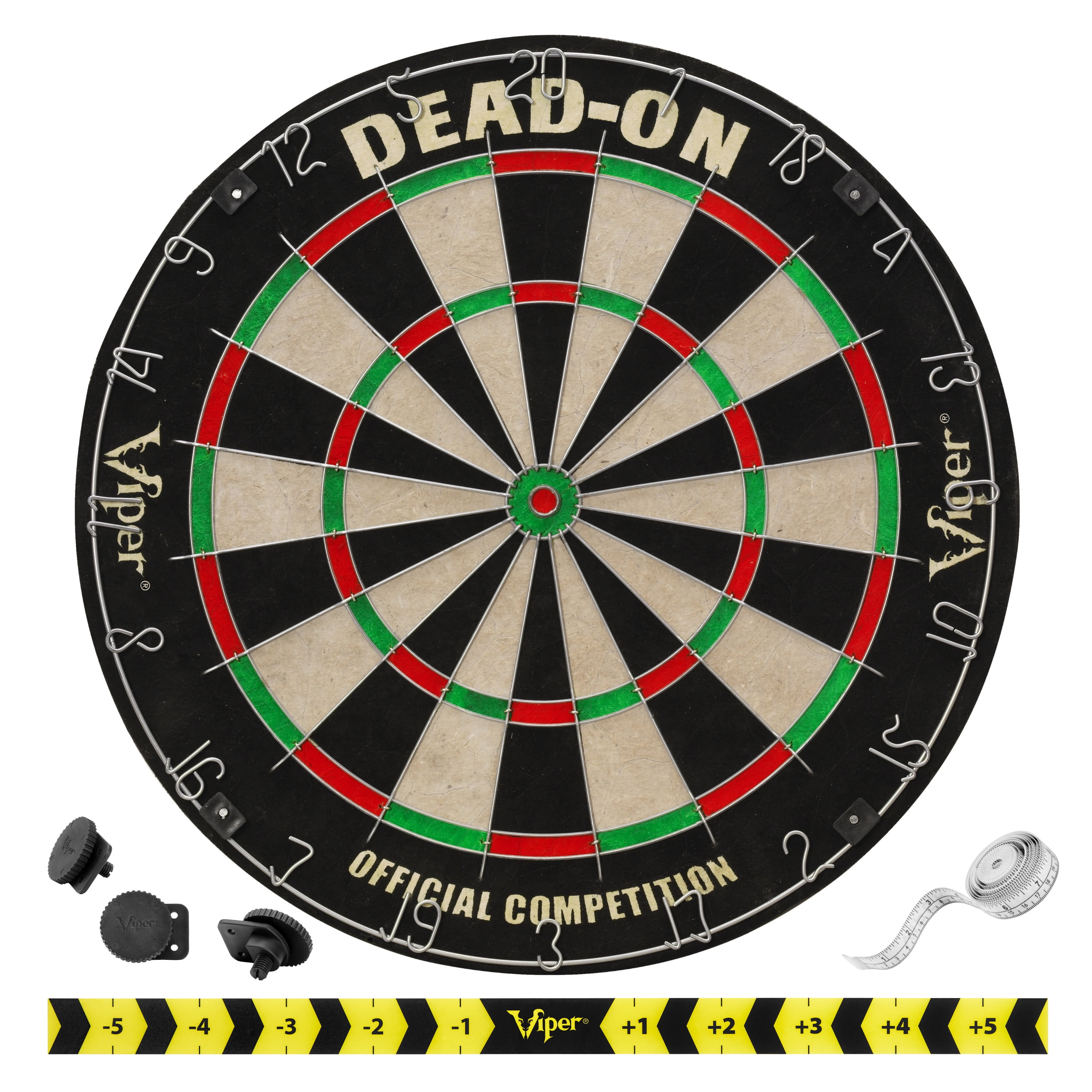 Viper Dead-On Sisal Dartboard - 20 Darts & Defender II Set