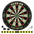 thumbnail image 3 of Viper Metropolitan Sisal Fiber Bristle Dartboard and Cabinet Bundle: Deluxe Set (Dead On Dartboard and Darts), Cinnamon Finish, 3 of 5