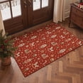 thumbnail image 3 of KUETH 2'x6' Christmas Machine Washable Runner Rug, Non-Slip Rugs for Kitchen, Hallway, Corridor and Entryway, Red, 3 of 8
