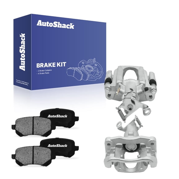 AutoShack Rear Brake Calipers   Ceramic Brake Pads Replacement for 2009-2012 Dodge Journey 6-PC Kit