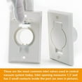 thumbnail image 2 of YANI -Central Vacuum Inlet-White-Round Door Central Vacuum - High Quality!, 2 of 6