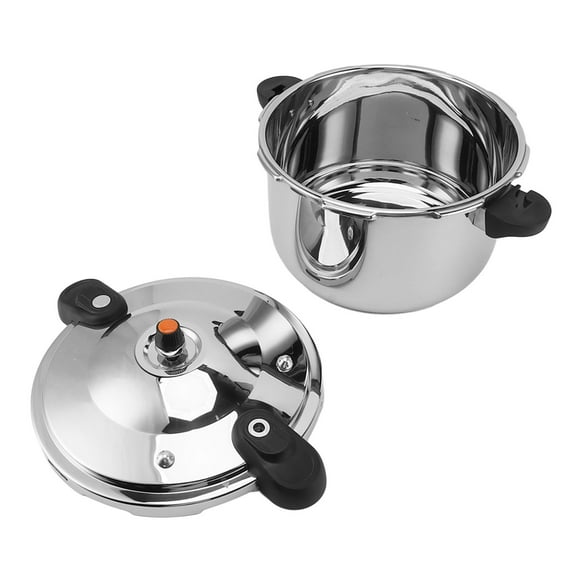 Olla A Presión De Acero Inoxidable, 80 Kpa, Doble , Gran Capacidad, Utensilios De Cocina Instantáneos Para Estufa Eléctrica De Gas, Cocción Eficiente Y Rápida,