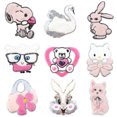 thumbnail image 3 of Parche de lentejuelas bordado de pelusa de gran tamaño, personalizado de fábrica, pegatinas de parche de dibujos animados de modelado animal, 3 of 4