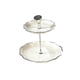 thumbnail image 5 of Soporte para alimentos, soporte para servir, soporte para cupcakes redondo multifuncional desmontable S 2 pisos blanco, 5 of 9