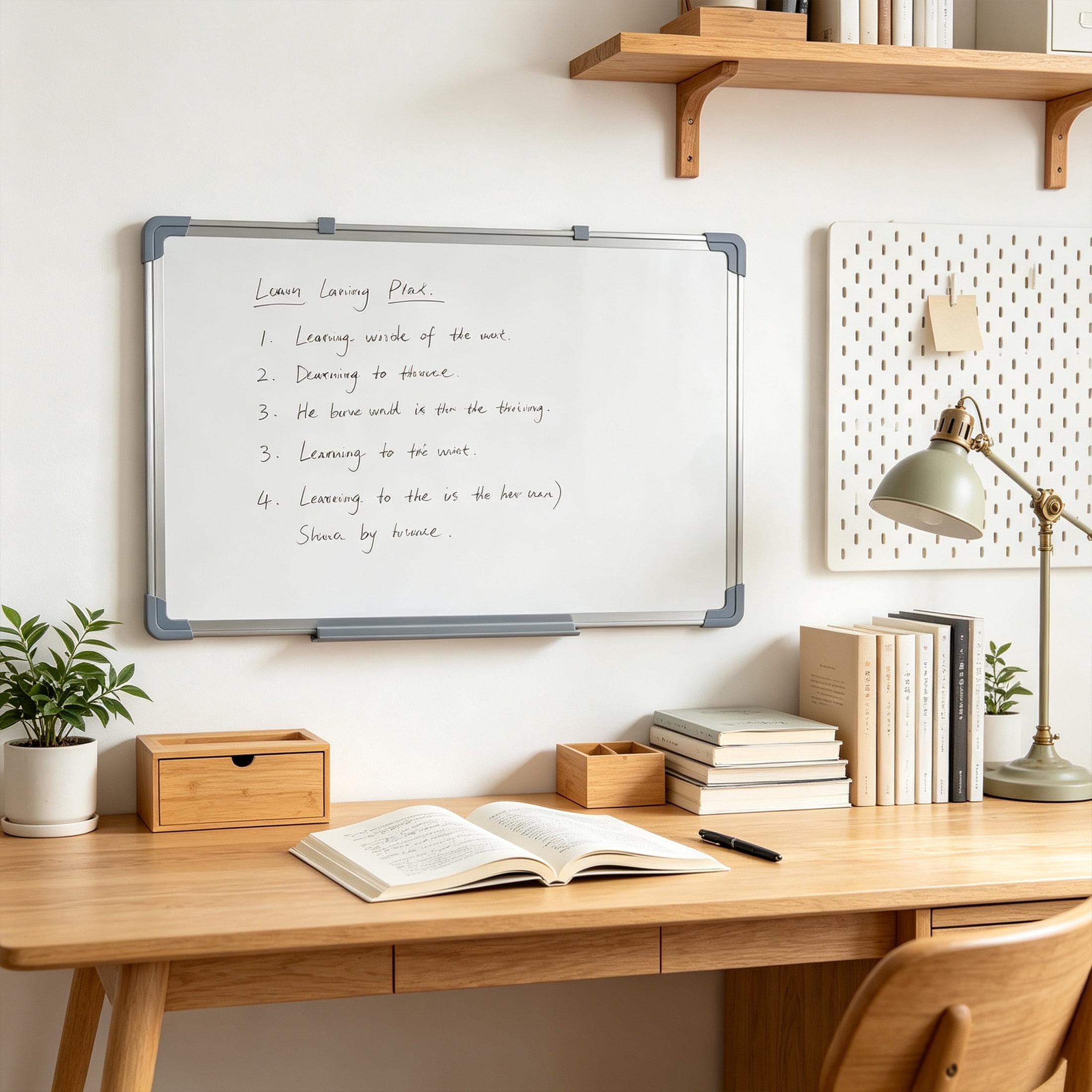 GARITIN White Board 36 x 24 Inch, Magnetic Dry Erase Board with Marker Tray, Aluminium Frame White Board for Office, Classroom & Home