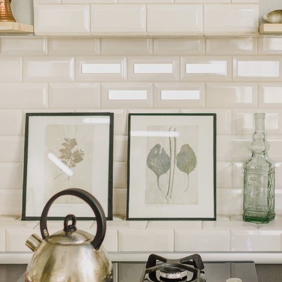 LIFKOME White Peel and Stick Kitchen Backsplash Tiles, Self-Adhesive Wall Tiles for Stylish Home Decor