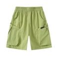 thumbnail image 1 of Odeerbi 5-18 Años Niños Niñas Verano Deportes Pantalones Cortos Bermudas de Secado Rápido Casual Transpirable Pantalones Cortos, 1 of 5
