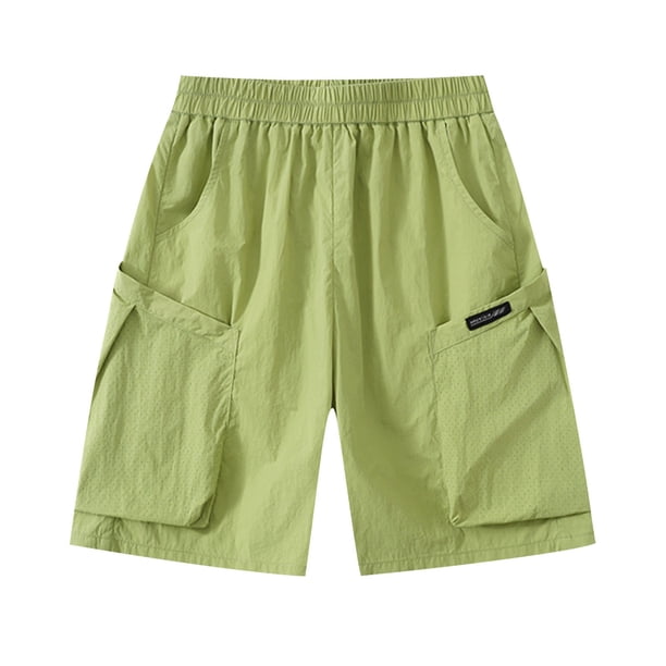 Odeerbi 5-18 Años Niños Niñas Verano Deportes Pantalones Cortos Bermudas de Secado Rápido Casual Transpirable Pantalones Cortos