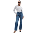 thumbnail image 1 of Cardigan GAP para mujer con cuello redondo, gris jaspeado claro, talla S, 1 of 2