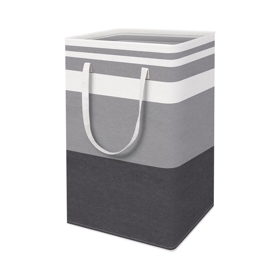 Large Capacity Laundry Basket, Portable Fabric Laundry Hamper with Handles, Washable Collapsible Laundry Storage Bin for Bathroom, Bedroom, and Dorm Organization