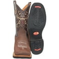 thumbnail image 3 of Men's Genuine Leather Western Boot Square Toe Rodeo Cowboy Boot, 3 of 4