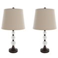thumbnail image 1 of Lavish Home M100010 Table Lamps, Crystal Balls with Bronze - Set of 2, 1 of 1