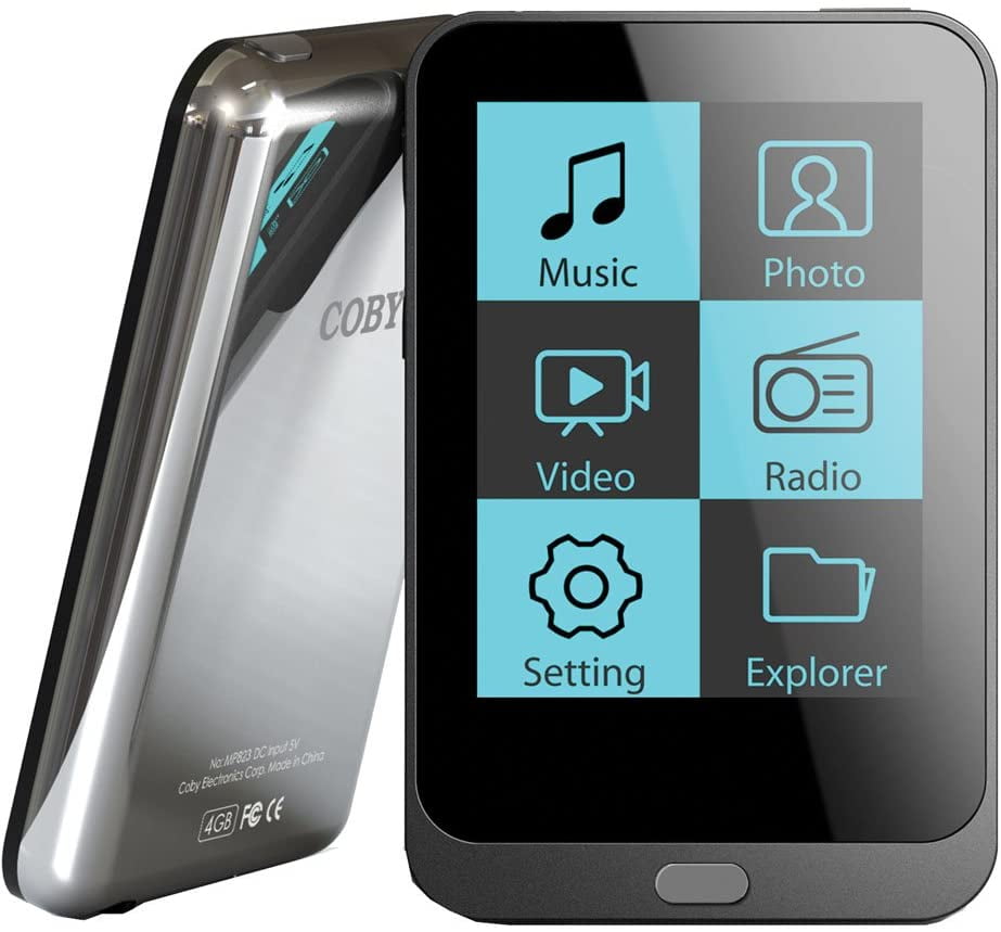 Coby MP8234GBLK 4 GB 2Inch Video MP3 Player with FM Radio, Black