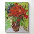 thumbnail image 4 of Van Gogh Prints, Red Poppies and Daisies Canvas Print, Famous Paintings Wall Art, Red Poppy Pictures Wall Décor, Van Gogh Canvas Wall Art, Ready To Hang for Living Room Home Wall Décor 16x20, 4 of 7