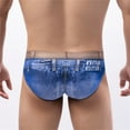 thumbnail image 5 of snowsong Mens Underwear Mens Swim Trunks Men's Denim Printed Underwear Cotton Briefs Bag Sexy Fashion Soft Comfortable Large Mens Sexy Underwear Blue 4XL, 5 of 6