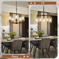 thumbnail image 4 of Candelabro Sucolite de 19.8 pulgadas con 5 luces, estilo casa de campo moderna, 4 of 9