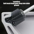 thumbnail image 4 of Tupukom Clearance Compact Toilet Brush & Holder, Durable Head Toilet Cleaner Brush with Dense Bristles & Clear Base for Bathroom Deep Cleaning - Household Cleaning Accessories, 4 of 9