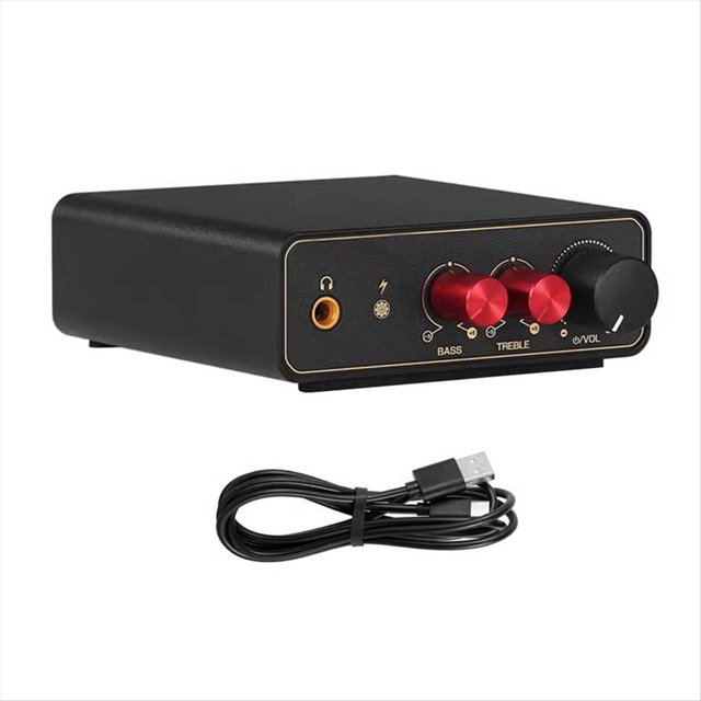 Preamplificador Mini MM/ Phono Stage RIAA para Tocadiscos/Tocadiscos de Vinilo LP con Salida de Auriculares de 3,5 mm