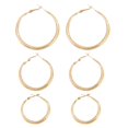 thumbnail image 1 of Trendsetting Large and Small Hoop Earrings Modern Mixed Size Hoop Earring Charm Sophisticated Ear Hoop Ear Ornament, 1 of 4