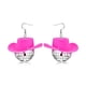 thumbnail image 2 of Fiudx Pendientes de Bola de Espejo, Diseño Reflectante Brillante, Ligeros, con Forma de Sombrero de Vaquero Occidental, Joyería de Moda para Fiestas de Graduación y Uso Diario, Regalo Perfecto para M, 2 of 7