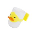 thumbnail image 3 of Yuarrent Soporte para cepillo de con taza con forma de dibujos animados, taza de enjuague bucal de pato, juego de enjuague bucal montado en la Juegos de accesorios de baño Blanco, 3 of 6