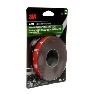 3M Automotive Super Strength Molding Tape, 03609, Elasting Bonding, 1/2 x  5 ft, 1 Roll 