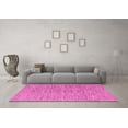 thumbnail image 3 of Ahgly Company Indoor Rectangle Solid Pink Modern Area Rugs, 5' x 8', 3 of 4