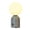 Grey, variant on Yihuala Modern Bedroom Table Light Ball Shape Bedroom Reading Lamp for And Home Decoration Stepless Dimming Night Light