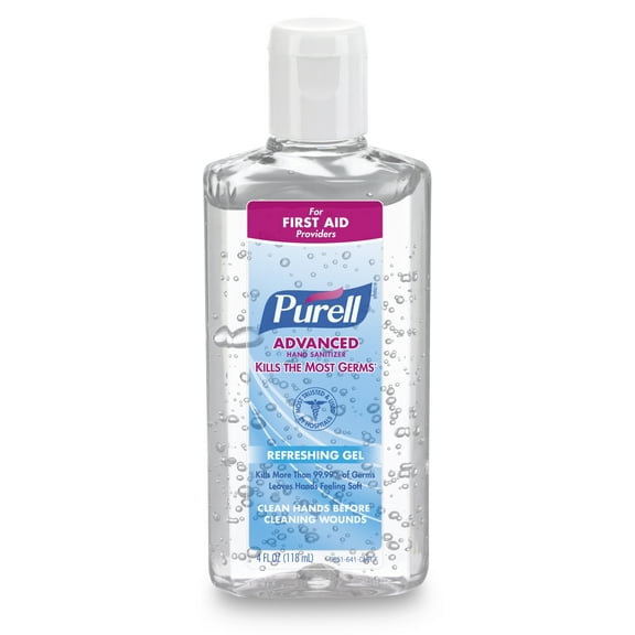 Purell Advanced Ethyl Alcohol Fruity Smell Hand Sanitizer 4.25 oz. Bottle 24 Ct
