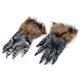 thumbnail image 1 of 1 par de guantes de lobo PENGJJMXG máscara de animal juego de mascarada L Negro, 1 of 3
