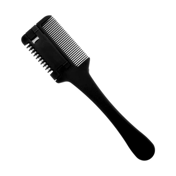 Unique Bargains 1 Set Durable Haircut comb with 10 Blades for Hair Styling Black