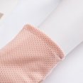 thumbnail image 3 of Nvzi Guantes cortos de encaje transpirables con estampado de lunares grises para mujer, ideales para ciclismo, protección solar y bodas. Guantes para mujer, 1 par., 3 of 5