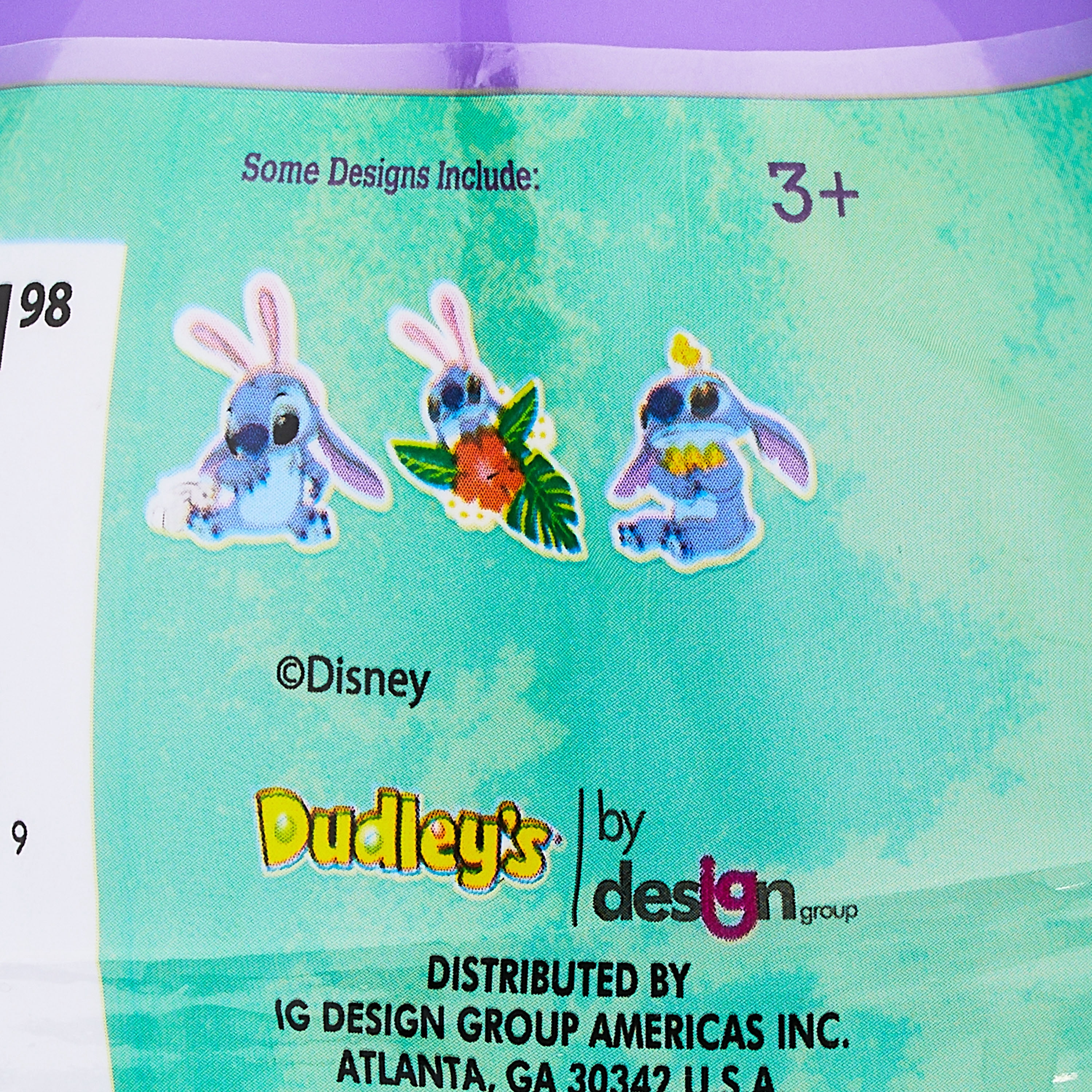 Dudley's Stitch Jumbo Plastic Easter Egg Filled with Stickers and Temporary Tattoos, Egg Hunt