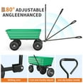 thumbnail image 6 of 1200 LBS Heavy Duty Poly Dump Cart, 10" No-Flat Tires, 180° Rotating Handle & Quick-Release for Garden Landscaping, 6 of 6