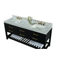 thumbnail image 3 of Ancerre Designs Elizabeth 72" Wood Bathroom Vanity Set in Black Onyx, 3 of 6
